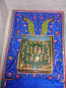 The Pichwai which shows the MahaRaas leela, has been painted several years ago by Sri Bhatt Dev